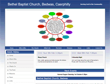 Tablet Screenshot of bethelbaptistbedwas.org.uk
